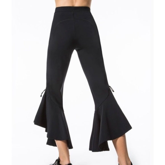 Jonathan Simkhai Carbon38 Crop Flare Leg Pants High Rise Waist Black Size XS - Picture 16 of 16